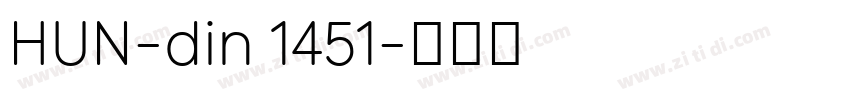 HUN-din 1451字体转换